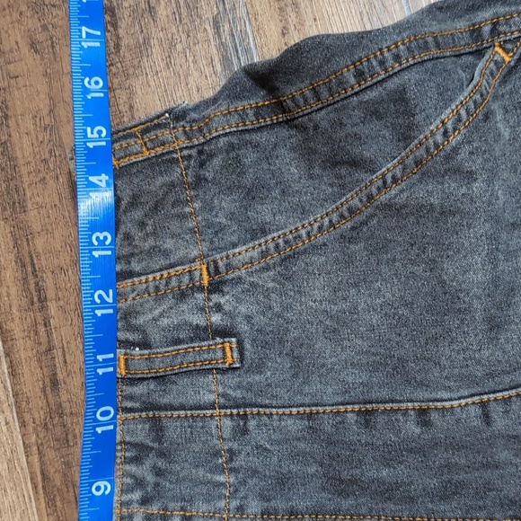 Levis Sport Jeans Vintage 80s Mom Jeans Snap Ankle Grey Acid Wash Orange Accent - Picture 14 of 14